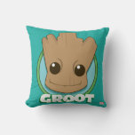 Guardians Of The Galaxy | Baby Groot Face Throw Pillow at Zazzle