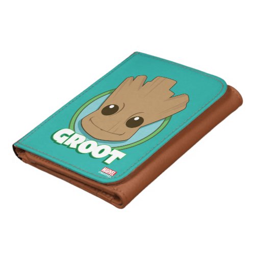 Guardians of the Galaxy  Baby Groot Face Tri_fold Wallet