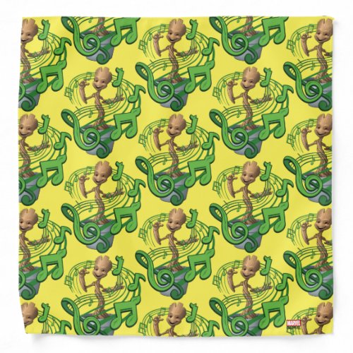 Guardians of the Galaxy  Baby Groot Music Notes Bandana