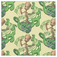 Guardians of the Galaxy | Baby Groot Music Notes Fabric
