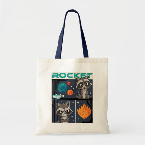 Guardians of the Galaxy Baby Rocket Cartoon Tote Bag