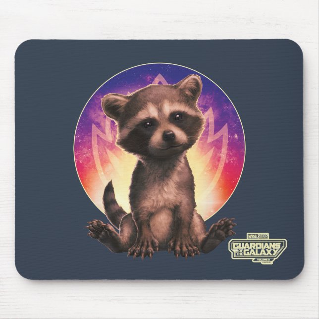 Guardians of the Galaxy Baby Rocket Sitting Mouse Pad (Front)