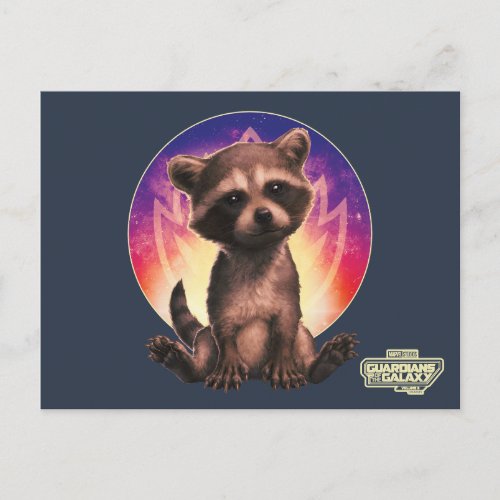 Guardians of the Galaxy Baby Rocket Sitting Postcard