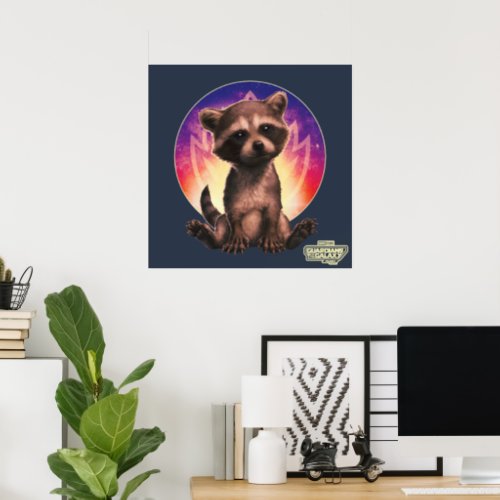 Guardians of the Galaxy Baby Rocket Sitting Poster