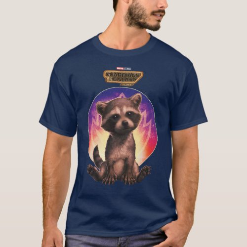 Guardians of the Galaxy Baby Rocket Sitting T_Shirt