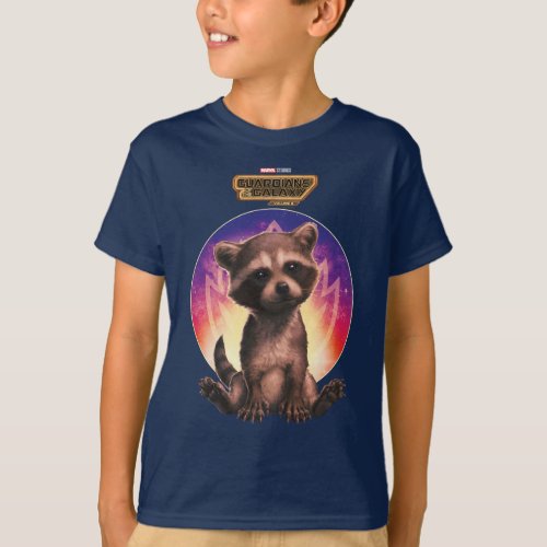 Guardians of the Galaxy Baby Rocket Sitting T_Shirt