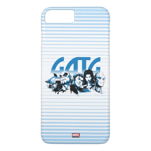 Guardians of the Galaxy  Cartoon Crew Retro Logo iPhone 8 Plus7 Plus Case