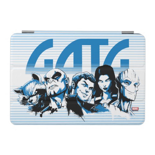 Guardians of the Galaxy  Cartoon Crew Retro Logo iPad Mini Cover