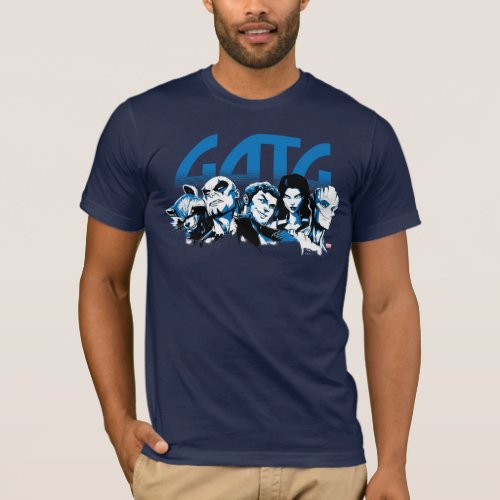 Guardians of the Galaxy  Cartoon Crew Retro Logo T_Shirt