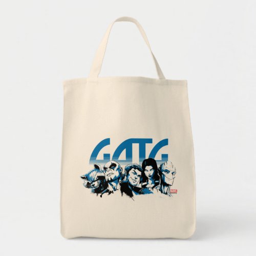Guardians of the Galaxy  Cartoon Crew Retro Logo Tote Bag