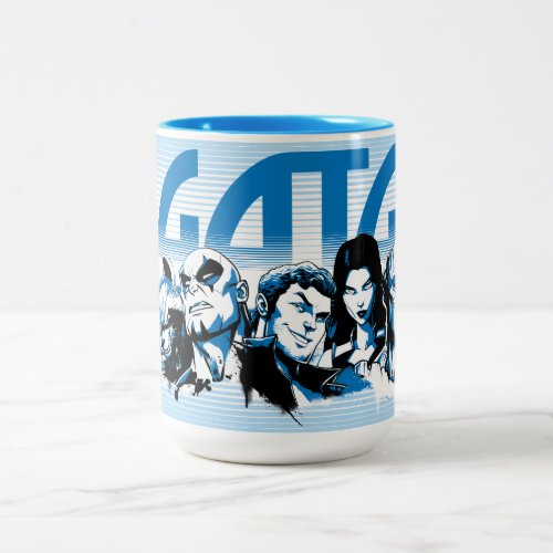 Guardians of the Galaxy  Cartoon Crew Retro Logo Two_Tone Coffee Mug