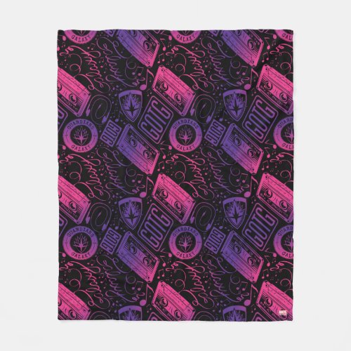 Guardians of the Galaxy  Cassette Tape Unraveled Fleece Blanket