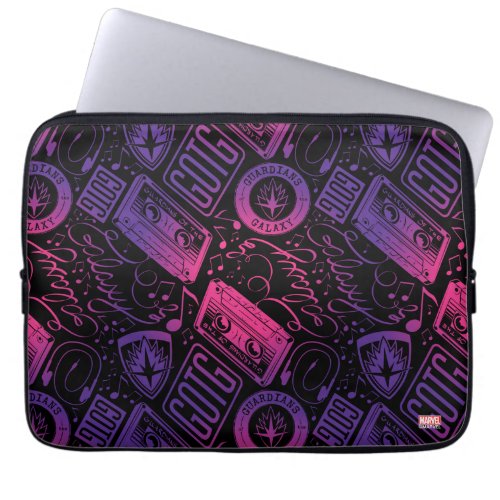 Guardians of the Galaxy  Cassette Tape Unraveled Laptop Sleeve
