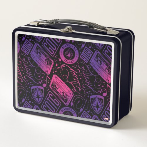 Guardians of the Galaxy  Cassette Tape Unraveled Metal Lunch Box