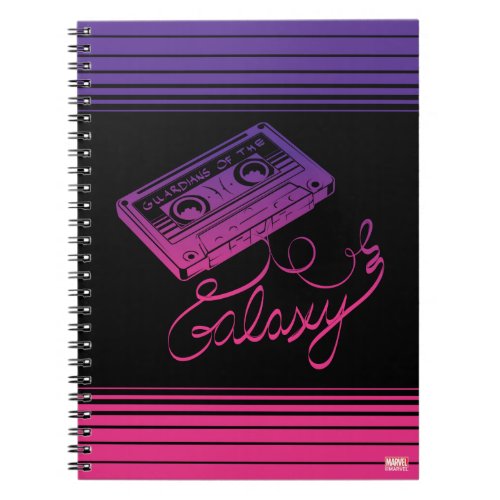 Guardians of the Galaxy  Cassette Tape Unraveled Notebook