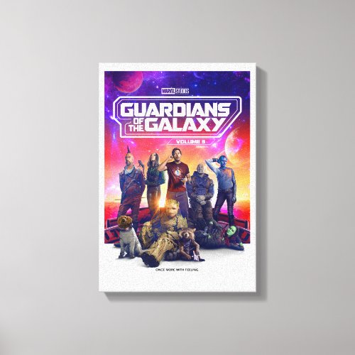 Guardians of the Galaxy Character Group Poster Canvas Print