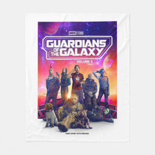 Guardians of the Galaxy Character Group Poster Fleece Blanket