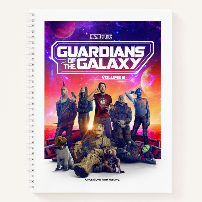 Guardians of the Galaxy Character Group Poster Notebook (Front)
