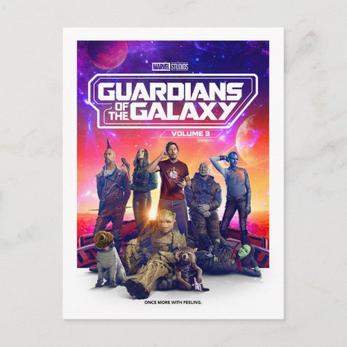 Guardians of the Galaxy Character Group Poster Postcard