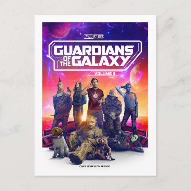 Guardians of the Galaxy Character Group Poster Postcard (Front)