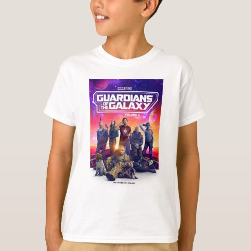 Guardians of the Galaxy Character Group Poster T_Shirt