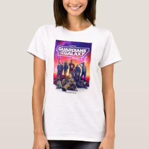 Guardians of the Galaxy Character Group Poster T-Shirt
