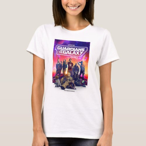 Guardians of the Galaxy Character Group Poster T_Shirt
