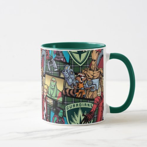 Guardians of the Galaxy  Comic Crew Pattern Mug