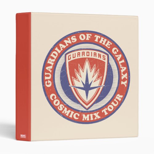 Guardians of the Galaxy  Cosmic Mix Tour Badge 3 Ring Binder
