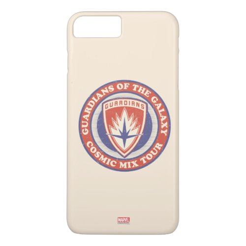 Guardians of the Galaxy  Cosmic Mix Tour Badge iPhone 8 Plus7 Plus Case