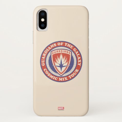 Guardians of the Galaxy  Cosmic Mix Tour Badge iPhone X Case