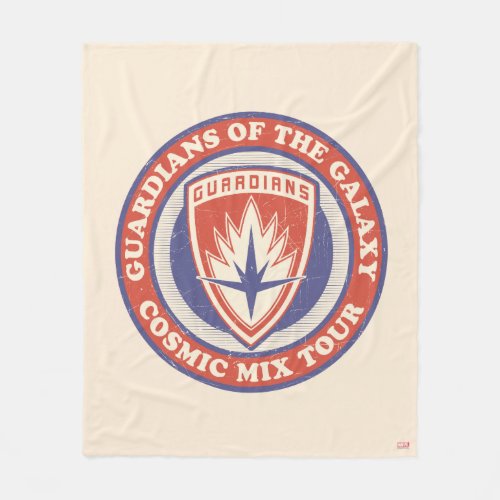 Guardians of the Galaxy  Cosmic Mix Tour Badge Fleece Blanket