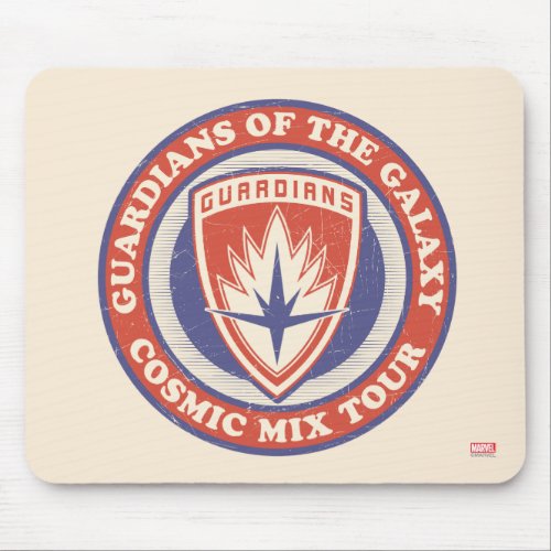 Guardians of the Galaxy  Cosmic Mix Tour Badge Mouse Pad