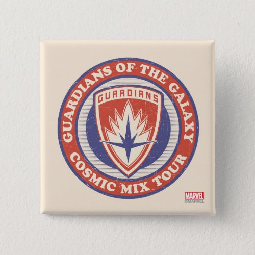 Guardians of the Galaxy  Cosmic Mix Tour Badge Pinback Button