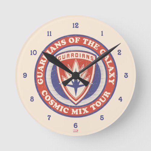 Guardians of the Galaxy  Cosmic Mix Tour Badge Round Clock