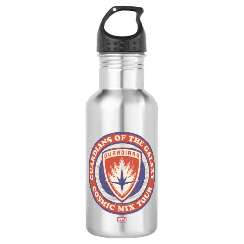 Guardians of the Galaxy  Cosmic Mix Tour Badge Stainless Steel Water Bottle