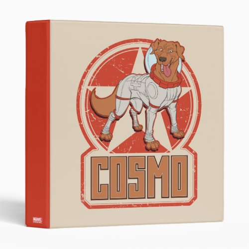 Guardians of the Galaxy  Cosmo Character Badge 3 Ring Binder