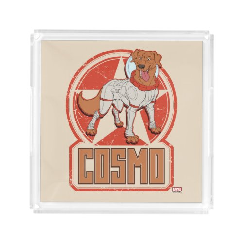 Guardians of the Galaxy  Cosmo Character Badge Acrylic Tray