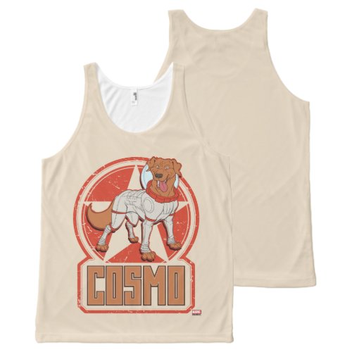 Guardians of the Galaxy  Cosmo Character Badge All_Over_Print Tank Top