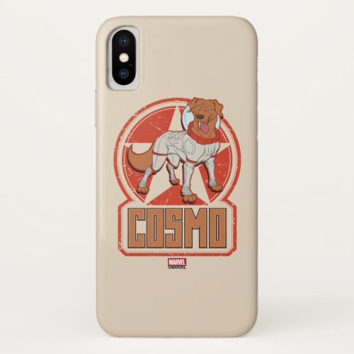 Guardians of the Galaxy  Cosmo Character Badge iPhone X Case