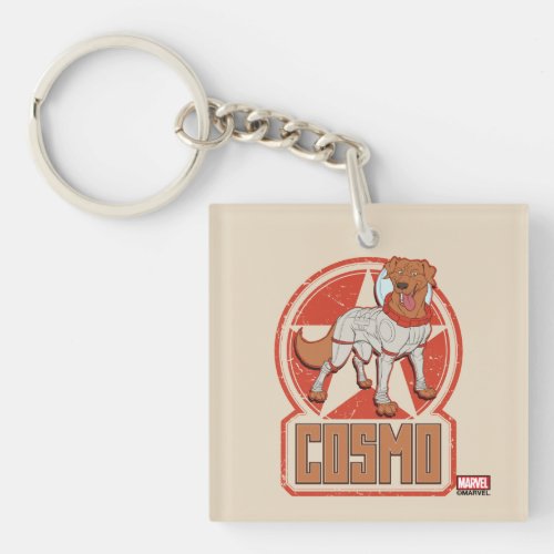 Guardians of the Galaxy  Cosmo Character Badge Keychain