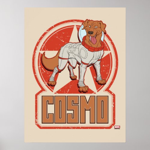 Guardians of the Galaxy  Cosmo Character Badge Poster