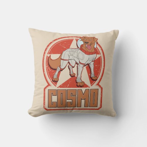 Guardians of the Galaxy  Cosmo Character Badge Throw Pillow