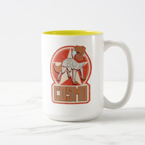 Guardians of the Galaxy  Cosmo Character Badge Two_Tone Coffee Mug