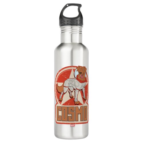 Guardians of the Galaxy  Cosmo Character Badge Water Bottle