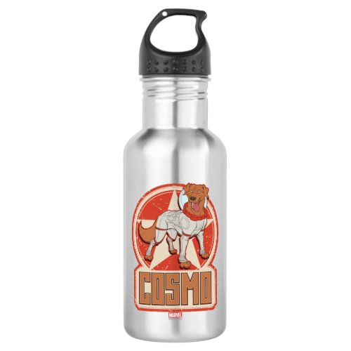 Guardians of the Galaxy  Cosmo Character Badge Water Bottle