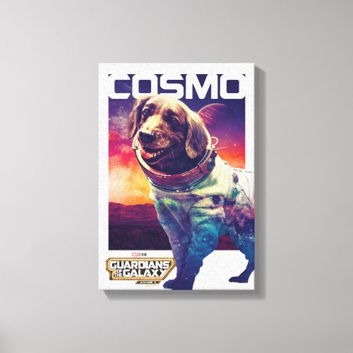 Guardians of the Galaxy Cosmo Character Poster Canvas Print