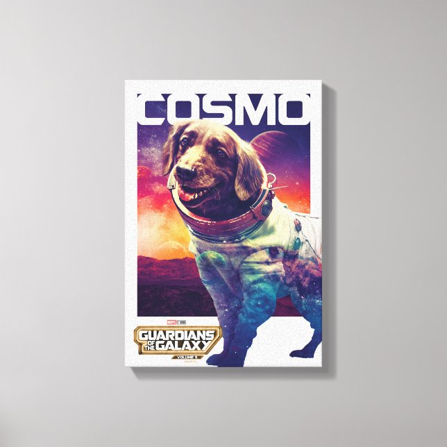 Guardians of the Galaxy Cosmo Character Poster Canvas Print (Front)