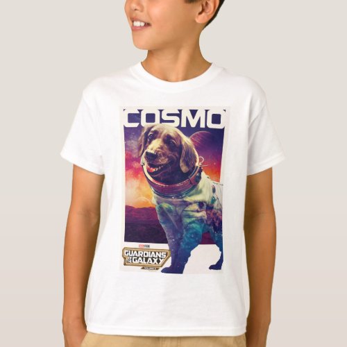 Guardians of the Galaxy Cosmo Character Poster T_Shirt