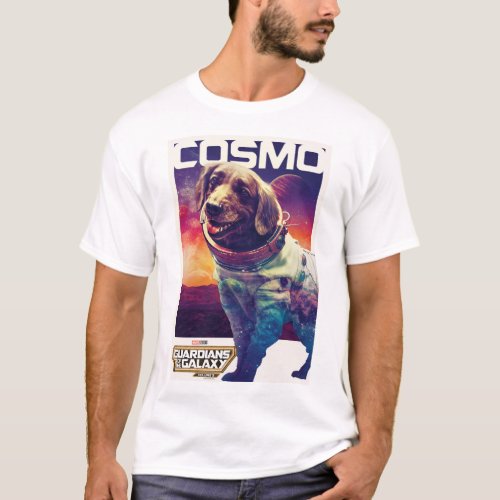 Guardians of the Galaxy Cosmo Character Poster T_Shirt